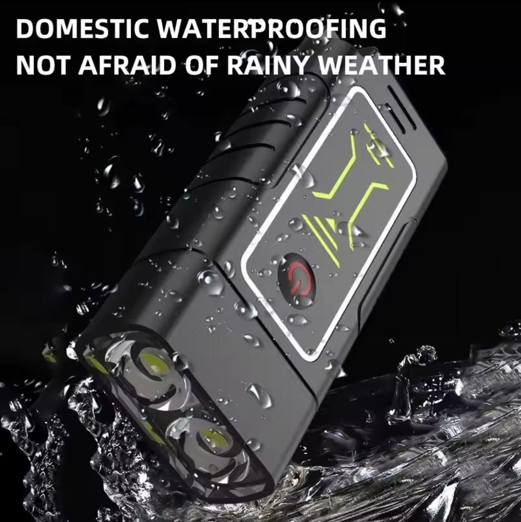 Dual-Core LED-Schlüsselanhänger, wiederaufladbar &amp; spritzfestmit individueller Lasergravur oder Anti-Lost-Text